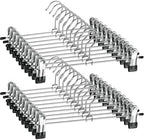 ZOBER Metal Pants Hangers with Clips, Skirt Clothes Hangers, 20 Pack by ZOBER