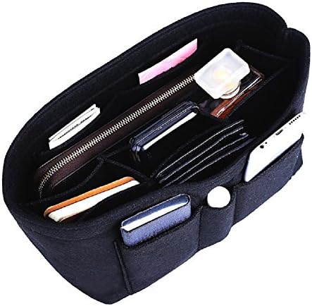 ZTUJO Purse Organizer Insert, Felt Bag Organizer For Handbag, 13 Colors, 6 Sizes (X-Large, Black) - Image 6