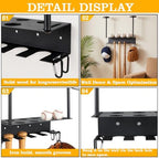 baseball bat rack - wall mounted holder - Batting Helmets rack - Image 3