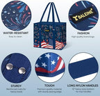 BALEINE 1PK Reusable Grocery Bags, Heavy Duty Shopping Tote Bag - Image 4