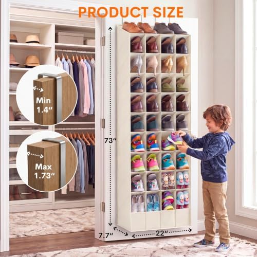 Ofiray-home Over the Door Shoe Organizer, 30-40 Pairs - Image 5