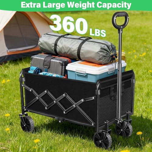 Collapsible Wagons Carts Foldable Wagon,360lbs Folding Wagon Cart - Image 6