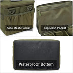 Tactical Camping Storage Bag 18L Tactical Utility Tote Bag Camping Cookware Organizer Trunk Organizer (Army Green) - Image 4