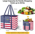 BALEINE 1PK Reusable Grocery Bags, Heavy Duty Shopping Tote Bag - Image 4