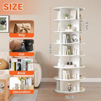 RUNSUNSPRI 7 Tier Rotating Shoe Rack 360°Rotating Shoe Rack Tower - Image 3