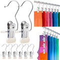 30 Pack Pants Hangers with Clip，Legging Organizer and Jean & Shorts Hangers by Dixsxusu