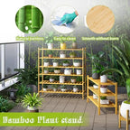 BMOSU 3-Tier Bamboo Extended Shoe Rack Premium Stackable Shoe Shelf Storage Organizer for Hallway Closet Living Room Entryway Organizer (Natural Bamboo) - Image 6