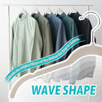 Sishynio Velvet Hangers 100 Pack, Non-Slip Slim Felt Clothes Hangers Beige | Space-Saving Closet Organization; Flocked Surface; 360° Swivel Hooks; For Shirts, Coats, Dresses, Blouses - Image 4