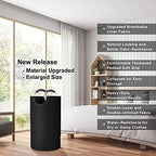 Large Laundry Basket, Laundry Hamper Bag with Handles, 95L Heather Black - Image 6