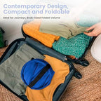HOUSE AGAIN Upgraded Polyester Pop Up Laundry Hamper, Collapsible Laundry Baskets with Durable Handles Solid Bottom High Steel Frame and Side Pocket, Easy Open & Save space,Perfect for Storage(Blue) - Image 4