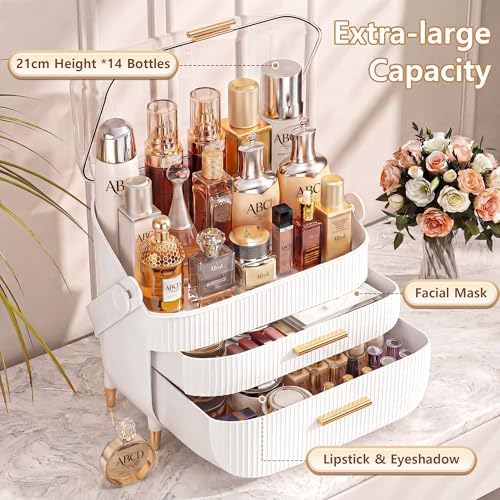 NestOrganix Makeup Organizer Skincare Organizers With Drawers - Image 3