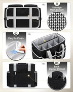 Ytonet Rolling Cleaning Caddy Bag with Apron, Cleaning Caddy with 4 Wheels - Image 5