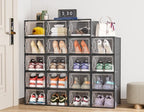 HOMIDEC XL Clear Shoe Storage Boxes, Stackable Shoe Organizer for Closet - Image 6