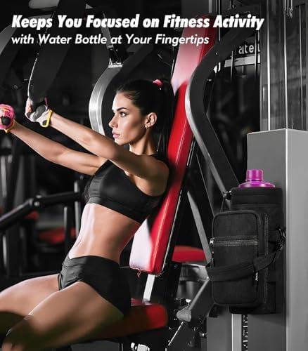 Nuovoware Magnetic Gym Bag, 40oz, Water Bottle Carrier Holder, Black - Image 5