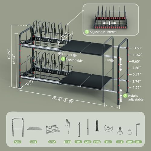 NETEL Expandable Under Sink Organizer，Pot and pan Organizer Under Cabinet - Image 3