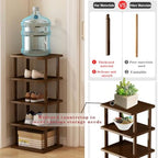 Vertical Shoe Rack - Tall Narrow Shoe Rack Organizer for Small Spaces,7 Tier Bamboo Shoen Shelf for Entryway,Closet,Corner,Doorway,Skinny Shoe Shelf Space Saving Shoe Storage,Free Stackable DIY… - Image 6