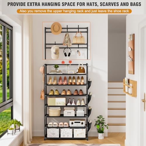 OYREL Shoe Rack 7 Tier Shoe Organizer Storage 21-28 Pairs - Image 4