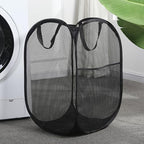 4Pcs Pop Up Laundry Hamper, 3 Black + 1 Pink - Image 2