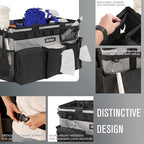 SCAVATA Wearable Cleaning Caddy Bag, Cleaning Caddy Supplies Organizer with Handle & Shoulder Straps for Housekeepers, Under Sink & Car Cleaning Tool Organizers with 4 Foldable Divider (Grey) - Image 3