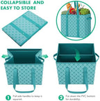 Reusable Grocery Bags 3 Pack, Foldable & Water Resistant Shopping Bags - Image 5