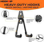 13 Pack Heavy Duty Garage Hooks, Wall Mounted Tool Hangers - Image 3