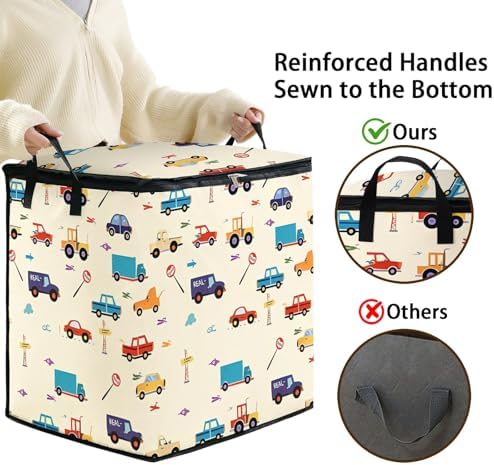 2pcs blanket storage bag for under bed,closet organizers 95L - Image 4