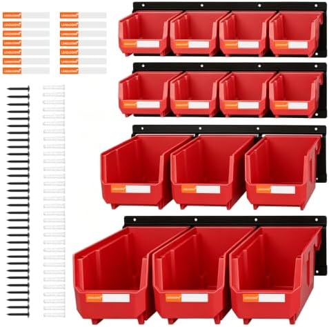 14pc Wall-Mounted Organizer V1 V2 V3 Master Combo Set Red by LEADLOONG