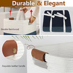 Laundry Hamper 96L Extra Large Laundry Basket, Woven Blanket Basket - Image 3