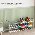 LINZINAR 2 Tier Long Shoe Rack for Closet Metal Shoe Organizer for Entryway - Image 5