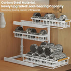 Under Sink Organizer and Storage for Bathroom and Kitchen - 2 Pack 3 Tier - Image 5