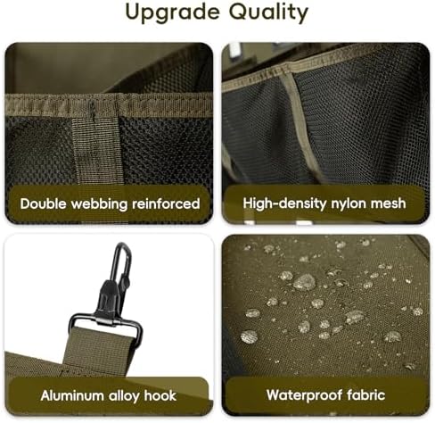 KAVIGOR Baseball/Softball Dugout Organizer - 15+ Helmet & Glove Storage Bag, Military-Grade 900D Fabric & 6 Reinforced Steel Hooks - Image 3