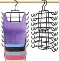 2Pcs Tank Top Hangers Space Saving Hanger Organizer Bra Hangers Black by Besslly