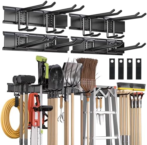Nacial Heavy Duty Garden Tool Organizer Metal Wall Mount, 64 inches by NacialPromise-Consumersfirstalways