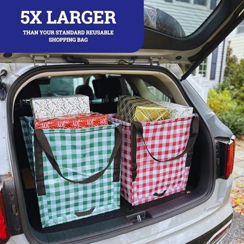 DURASACK Heavy Duty Storage Tote Bag 22-Gallon, Holiday Combo, Pack of 2 - Image 4