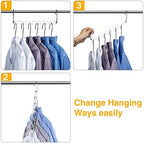 HOUSE DAY 12 Pack Space Saving Hangers for Clothes, Metal Magic Hanger | Heavy Duty Hanger Organizer 30 Lbs Capacity, Sturdy Multi Hangers, Closet Space Saver Closet Organizers and Storage Dorm Room - Image 6