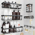 YASONIC Shower Caddy Adhesive, Rustproof Shower Organizer, Wall Shower Rack by YASONIC