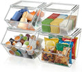 Yerliker 4 Pcs Clear Stackable Storage Bins with Lids, Large+extra Large by Yerliker