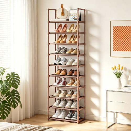 OYREL Metal Shoe Rack,Sturdy Stackable Shoes Organizer - Image 7