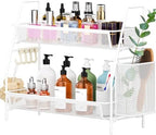 VITVITI 2 Tier Bathroom Countertop Organizer, Vanity Storage Shelf, White by VITVITI
