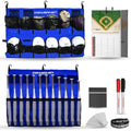 PowerNet Ultimate Coaching Team Bundle, Dugout Organizer for Baseball & Softball, Team Equipment Organizer, Hanging Bat Bag & Baseball Glove Helmet Holder, Dry Erase Magnetic Lineup Board by PowerNet