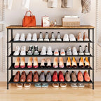 INGIORDAR 4 Tier Long Shoe Rack Storage Organizer Shelf for Closet Entryway - Image 2