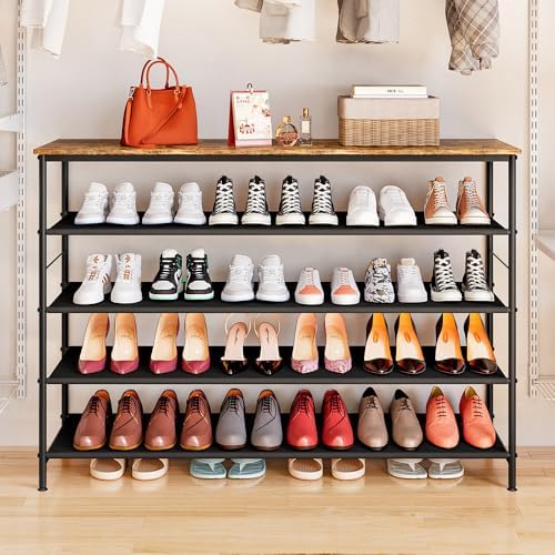INGIORDAR 4 Tier Long Shoe Rack Storage Organizer Shelf for Closet Entryway - Image 2