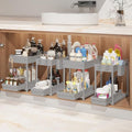 Sevenblue 4-Pack 2-Tier Under Sink Organizer with Pull Out Drawers by Sevenblue