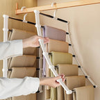 SEVEN LUCKY LIGHT 3Pcs Cloud Ladder Pants Hangers Space Saving for Closet - Image 2