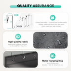 WVM Over The Door Shoe Organizer with Large Deep Pockets, Hanging Closet Shoe Rack for Large Shoes, Boots, Multifunctional Entryway Door Hanger with Hooks - Image 6