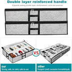 Under Bed Shoe Storage Organizer 2pc Fits 24 Pairs Container Boxes - Image 2