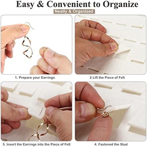 RESOVO Extra Large Hanging Earrings Organizer & Holder - Image 5