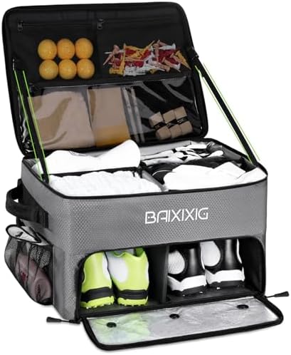 Golf Trunk Organizer, 2-Layer Storage with Golf Accessories by BAIXIXIG