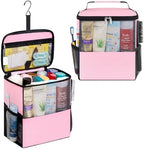Lifewit Mesh Shower Caddy Bag Portable for College Dorm Room Essentials, Hanging Organizer Basket, Quick Dry Tote Bag for Camping, Bathroom, Beach, Travel, Large, Pink by Lifewit