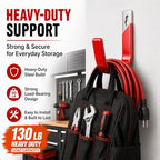 Garage Wall Hooks for Hanging Heavy Duty, 4 Pack Garage Organizer Storage Hooks Wall Mount for Garden Hoses, Brooms, Ladders, Garage Storage - Image 3